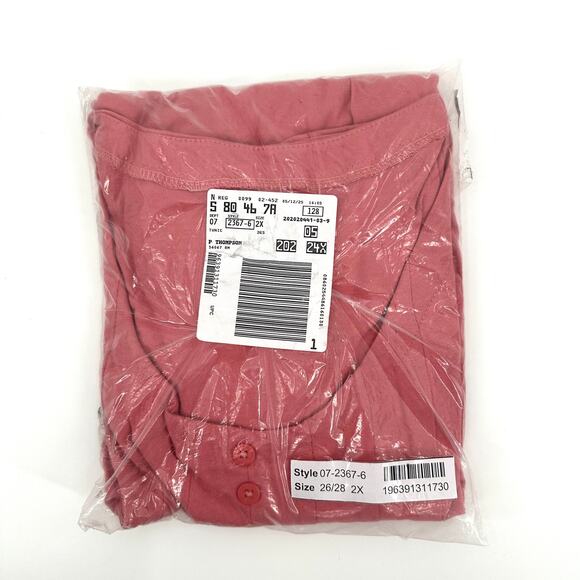 Roaman's Plus Size Two Pocket Soft Knit Tunic Top Size 2X 26/28 - Picture 7 of 7